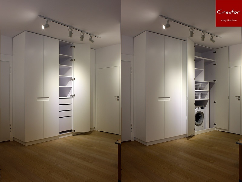 Biała szafa na wymiar